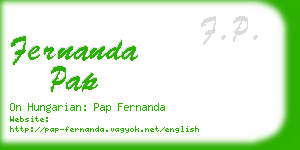 fernanda pap business card